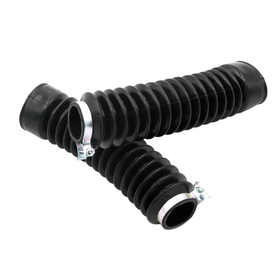 2 unids/set de la motocicleta de la horquilla delantera cubierta polainas cocodrilos de choque Protector amortiguador a prueba de polvo proteger