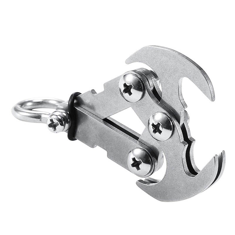 Outdoor Grappling Hook Adventure Survival Haak Rvs Zwaartekracht Haak Survival Folding Multifunctionele Klauw Karabijnhaak