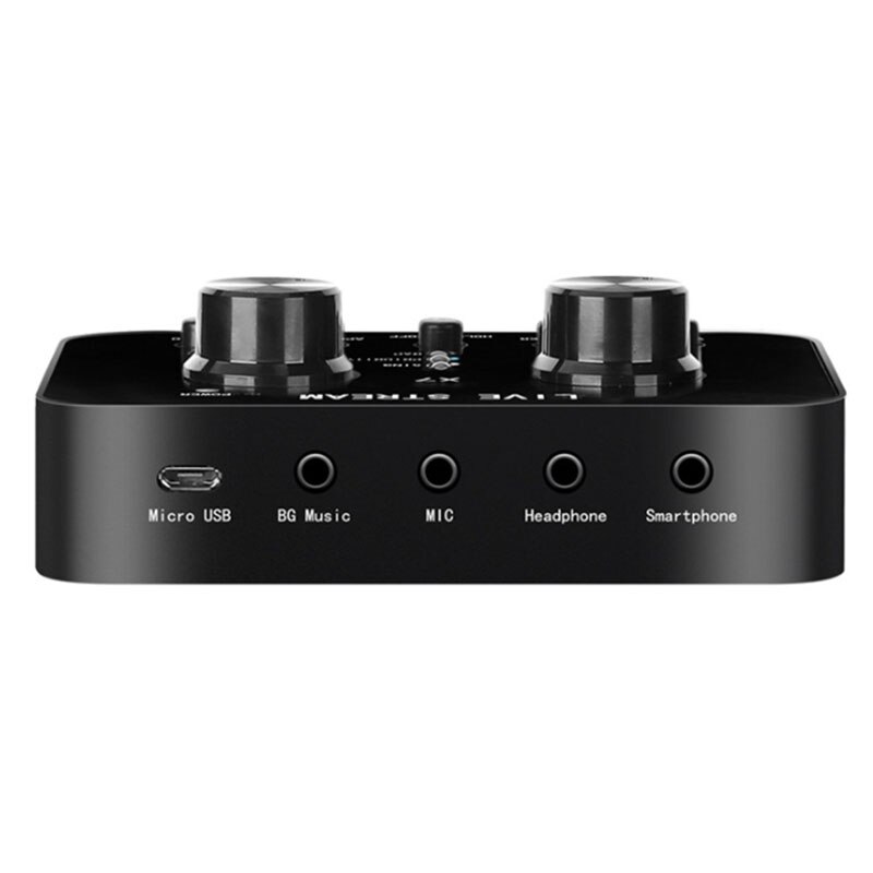 Voice Changer USB Sound Card for PC Laptop Live Broadcast USB Audio Card Interface External Sound Card Studio Record