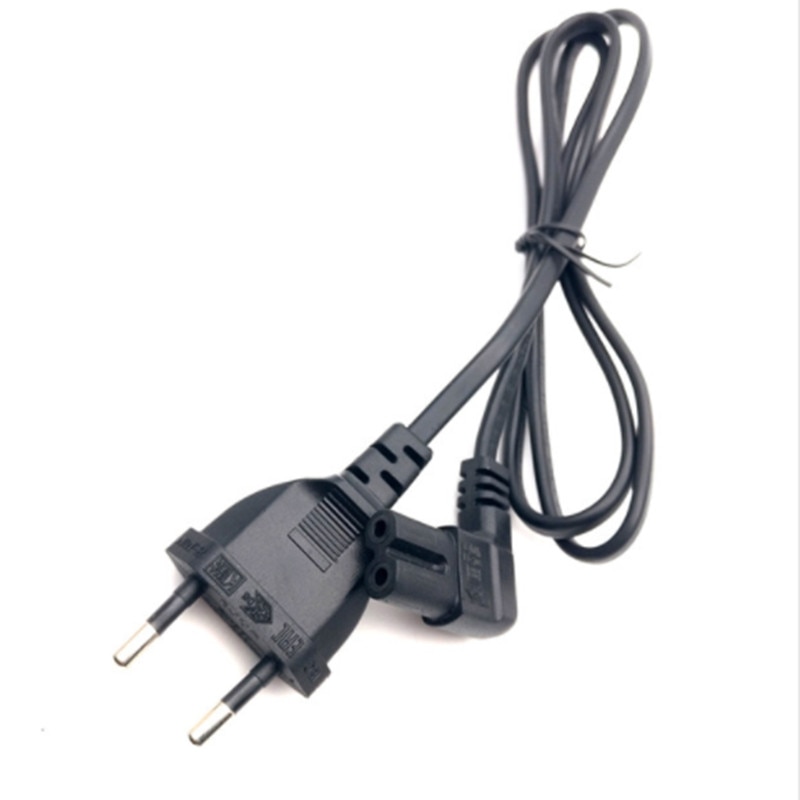 1 M/2 M/3 M/5 M, 1 stks Europese 2Pin Stekker naar Angled IEC320 C7 Vrouwelijke Socket Power Kabel, EU Adapter Cord