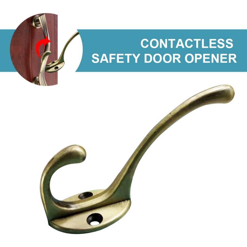 Ouvre-porte à main sans Contact | Presse sans Contact, élévateur bâton à main, outil d'ouverture de porte porte-clés sans Contact H1