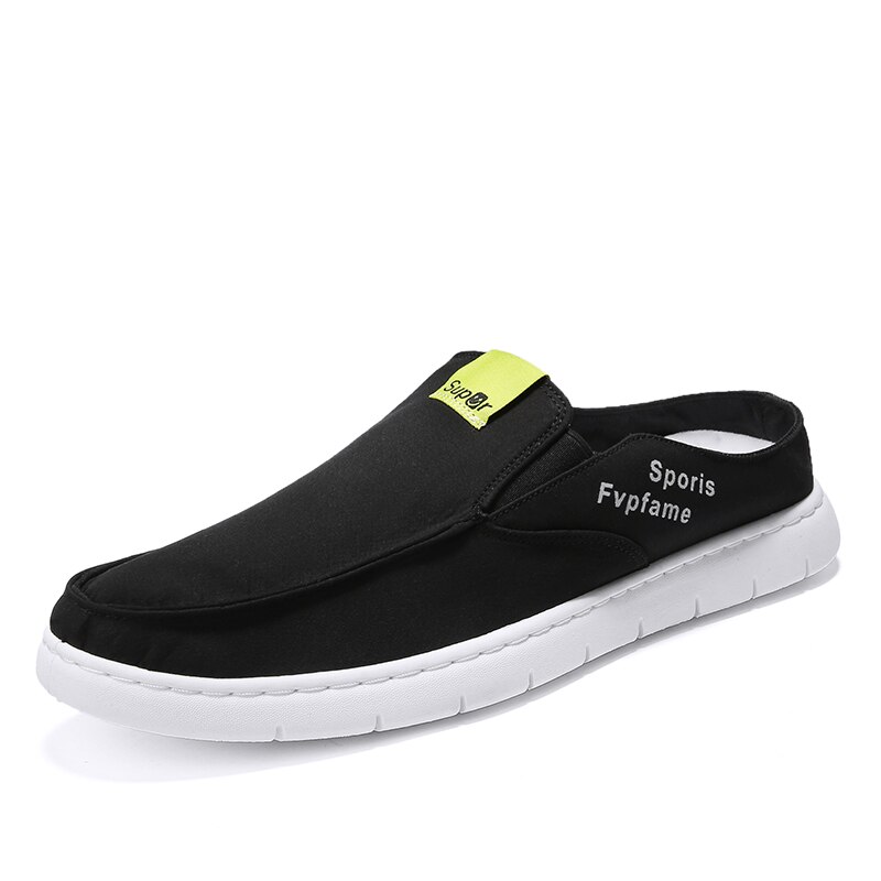 Chaussures montantes en toile pour homme nouveauté, baskets à plateforme, décontractées, élégantes, unisexes, pour adultes: Black / 10