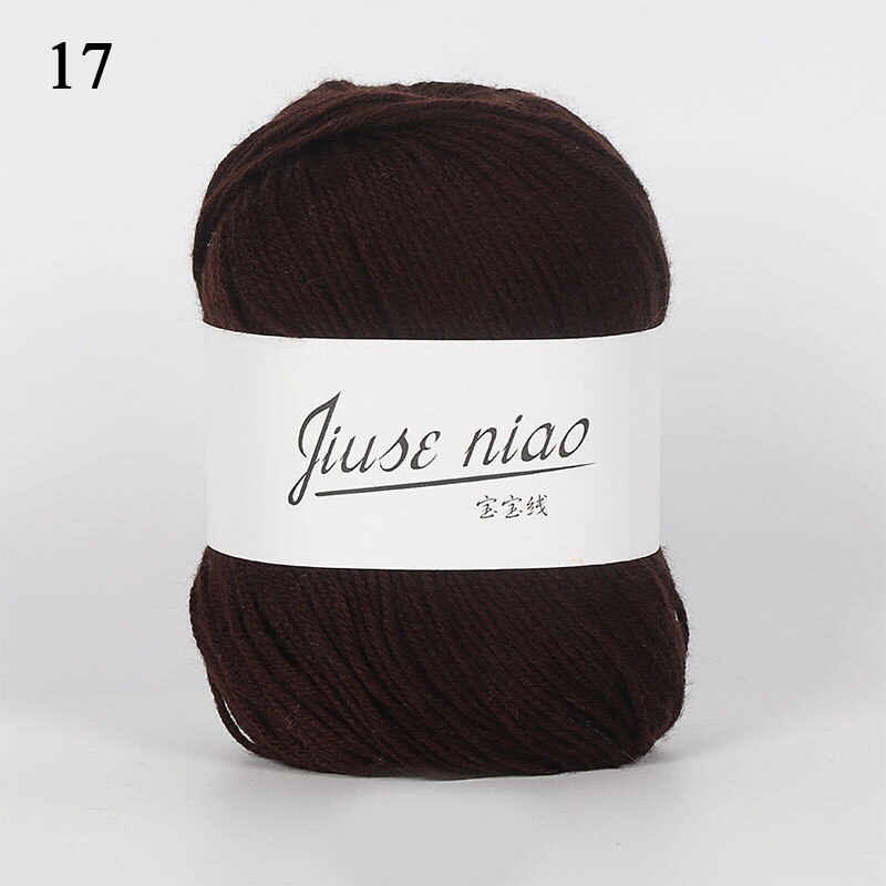 50g/ball 132 meters infant silk hand knitted cashmere yarn crochet yarn: 17