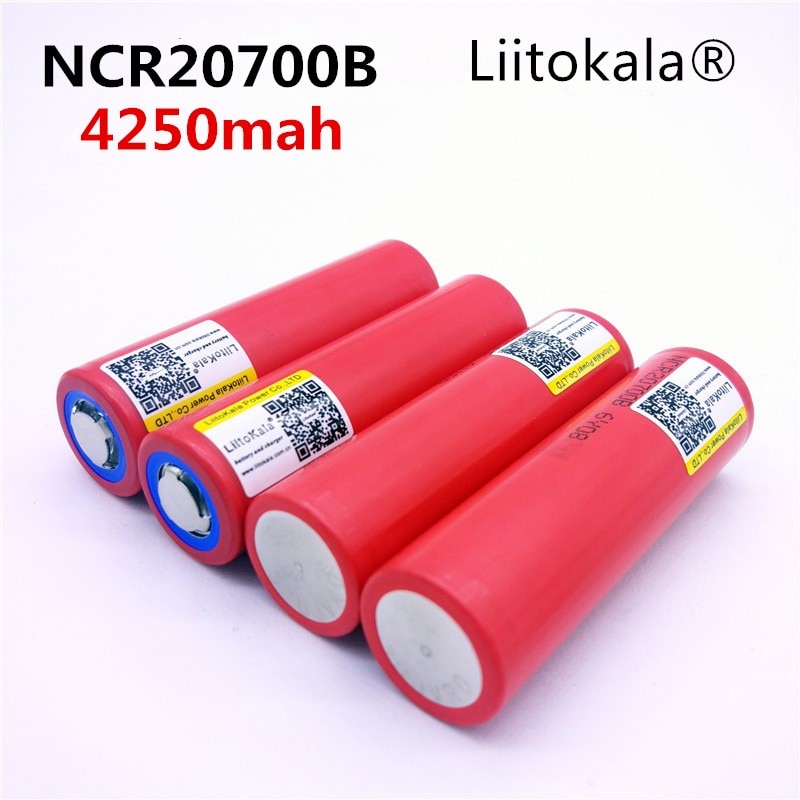 1 stks/partij liitokala 20700B 20700 4250 mah batterij NCR20700B Hoge tarief batterij 20A 20700