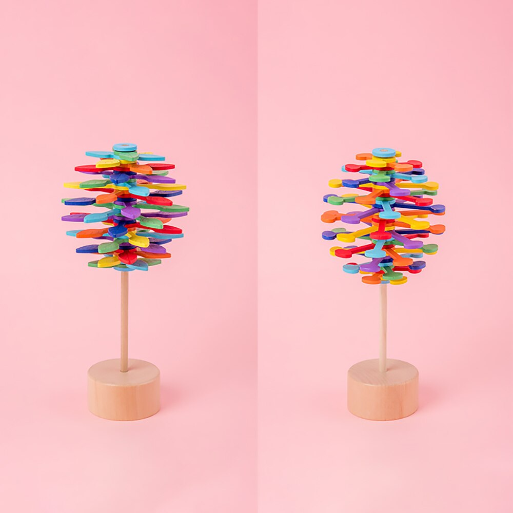 Magic Rotary Spin Lollipop Toy Stress Relief Bar Speelgoed Diy Roterende Lollipop Decompressie Aid Bureau Decoratie