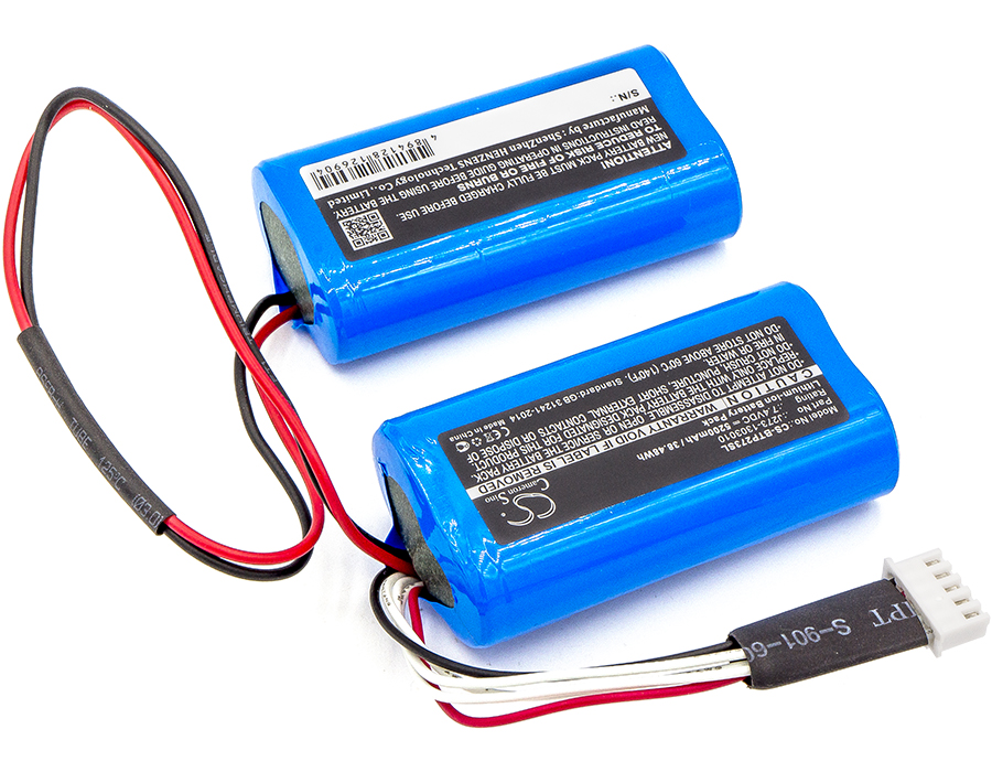 Haut-parleur 5200mAh / 38.48Wh Batterie Pour Beats:J273/ICR18650NH Pilule J273-1303010 XL J273 document Blue Volts 7.40V