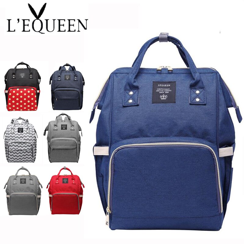 LEQUEEN Brand Baby Diaper Mummy Bags Large Capacity Maternity Nursing Diaper Bags infant Nappy changing bag Backpack Baby Care