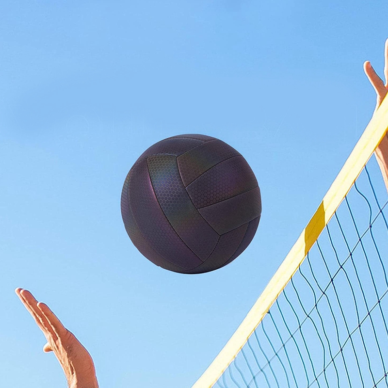 Reflektierender volleyball für den außenbereich, holografisch leuchtender volleyball, beleuchtetes volleyballspiel bei nacht für kinder und erwachsene