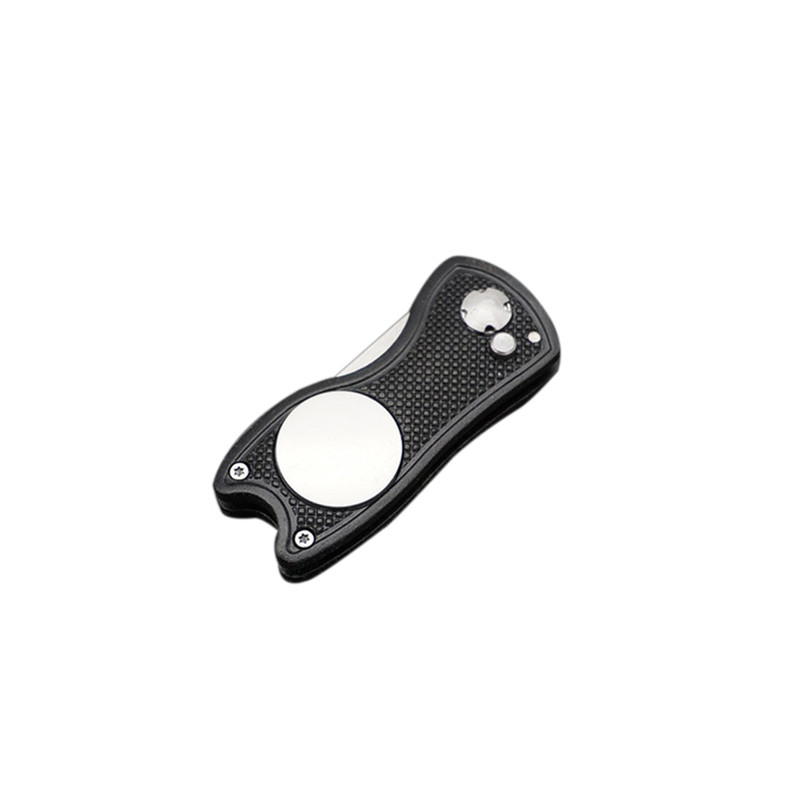 Foldable Golf Divot Tool with Golf Ball Tool Pitch Groove Cleaner Golf Training Aids Golf Accessories Putting Green Fork: B