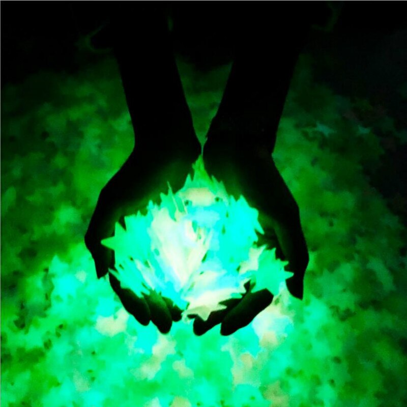 1 Bag Children Glow In Dark Toys 3cm Luminous Star Bedroom Wall Stickers Fluorescent Toy PVC Stickers for Kids Room Decor