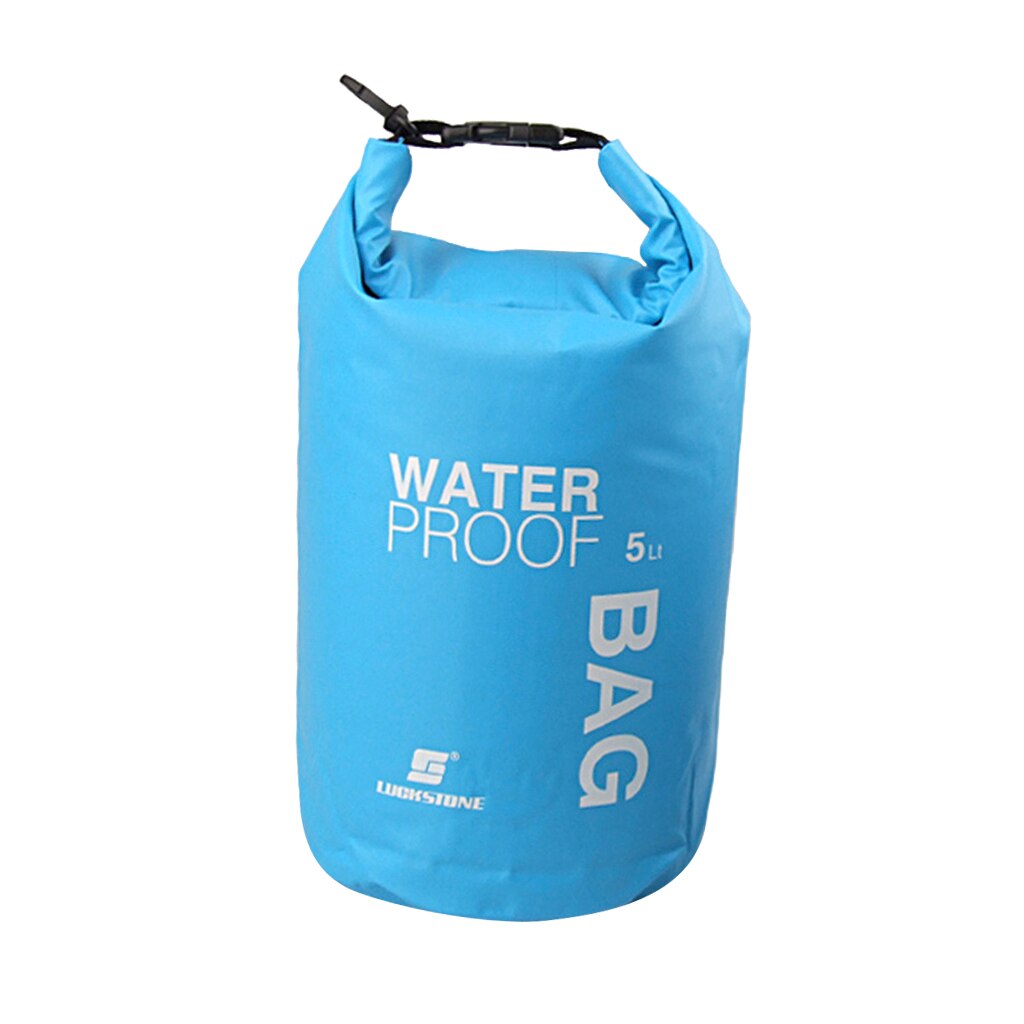 Outdoor Kayaking 2L 5L 10L 15L Waterproof Storage Dry Bag Sack Pouch Camping Rafting River Trekking Floating Sailing Canoe Boa: 5L Blue