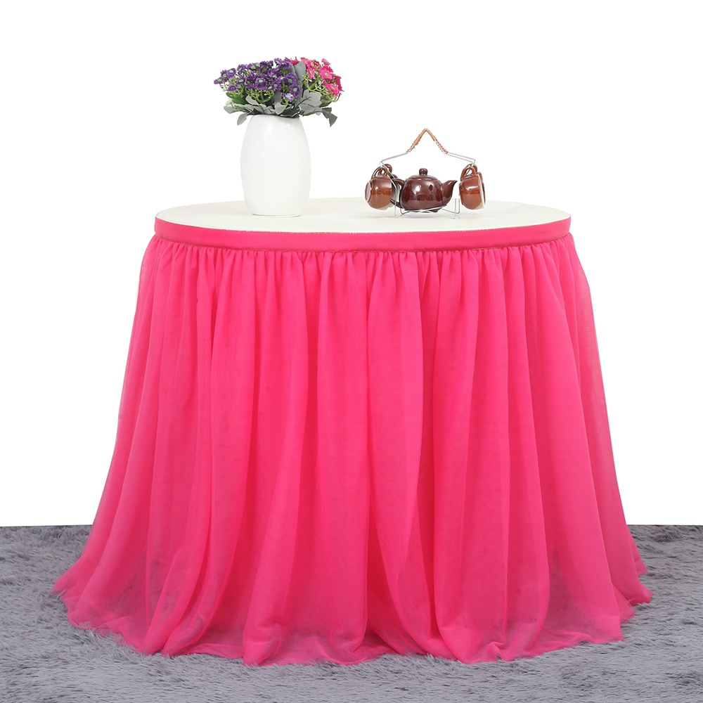 183 x 77cm tutu tyl bord nederdel bordservice klud bryllupsfest baby shower fest hjem indretning bord fodpaneler fødselsdagsfest