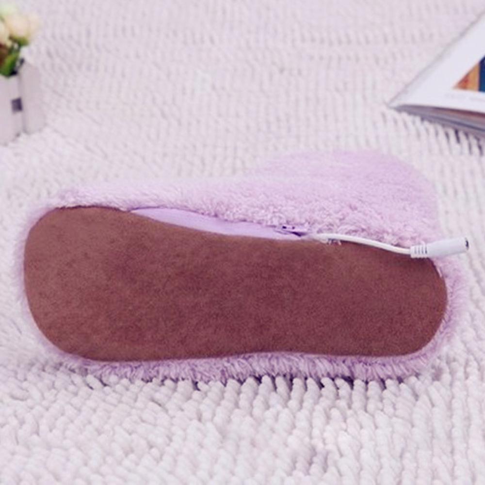 Winter USB Heizung Fuß Schuhe Plüsch Warme Elektrische Hausschuhe Füße Beheizte Waschbar Fuß Pflege Paar Warme Schuhe