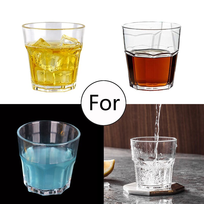 Daily Use Plastic Unbreakable Cups for Party Bar Family Stackable Juice Glasses Set Drinking Glasses For Soda Milk Beer Spirits