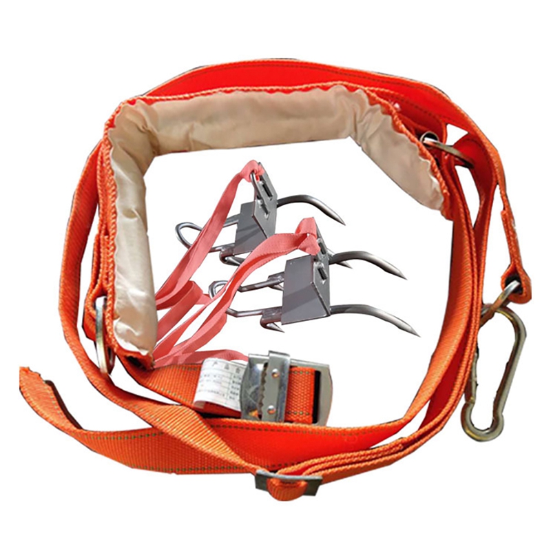 Pole Climbing Spikes Tree Climbing Spikes with Harness Belt Tree Climbing Tool for Climbing Trees Outdoor Sports: Default Title