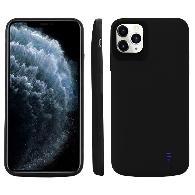 Funda de cargador de batería para iPhone 11 Pro MAx, funda de batería externa, funda de carga portátil para iPhone 11, funda de Banco de energía