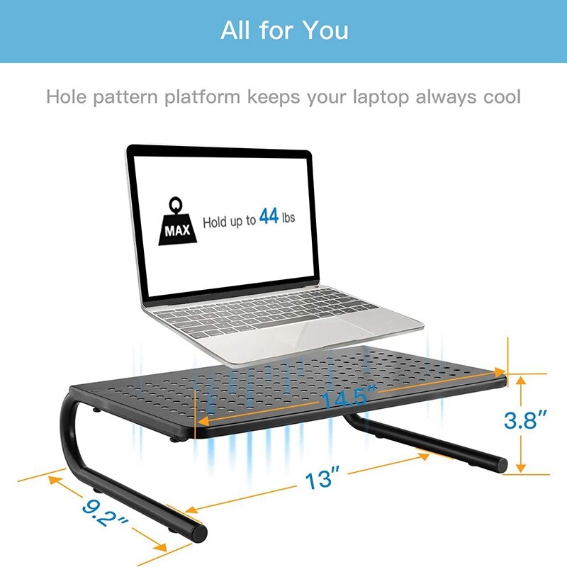 Computerskærm øget hyldestøtte base sn kontorartikler desktop opbevaringsboks tastatur organizer rack