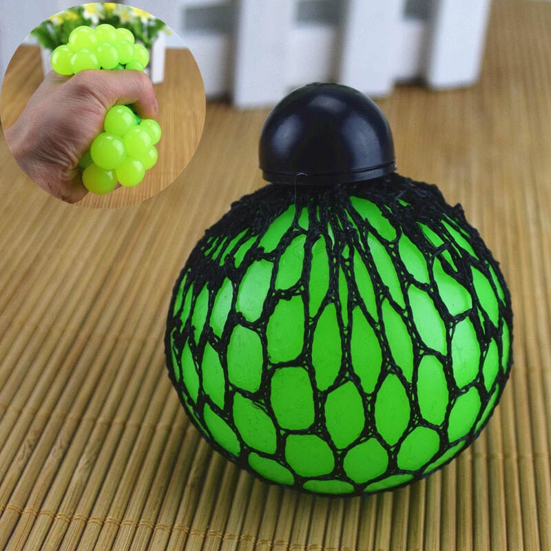 Anti Stress Druif Ballen Ontluchting Ballen Squeeze Stress Reliever Speelgoed Funny Gadgets YH-17: green