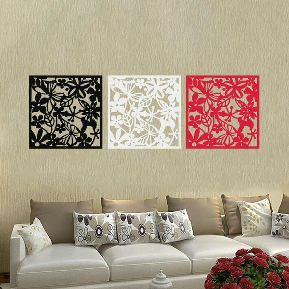 12PCS 40x40CM Hanging Room Divider Living Room Partition Screen Hanging Hollow Interiors Room Curtain For Household DIY Decor