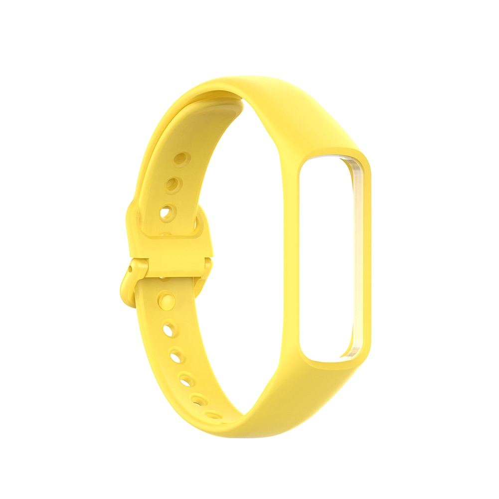 ！ Newest Strap Colorful Replacement Soft Smart Bracelet Wrist Strap Band for Samsung Galaxy Fite R375: Yellow