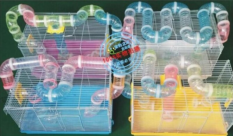 Plast træning spilleværktøj diy ekstern tunnel hamster legetøj multifunktionelt tilbehør til hamster bur 1 sæt fjerkræprodukter