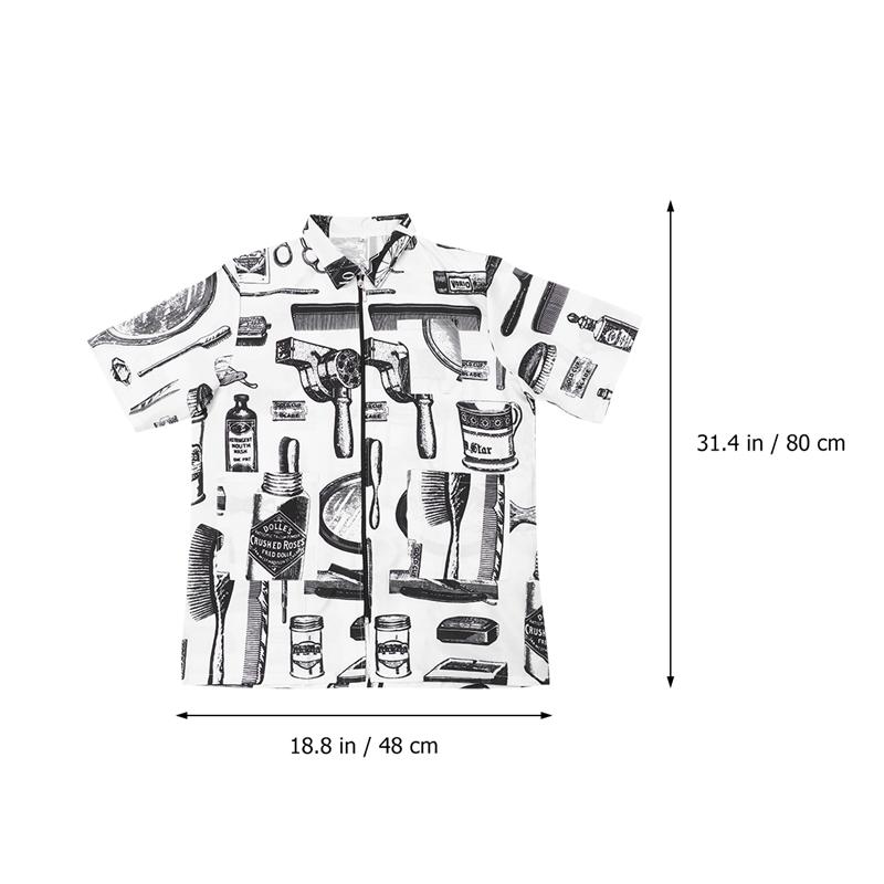 Uniforme de coiffeur , vêtements de travail pour coiffeur: white S