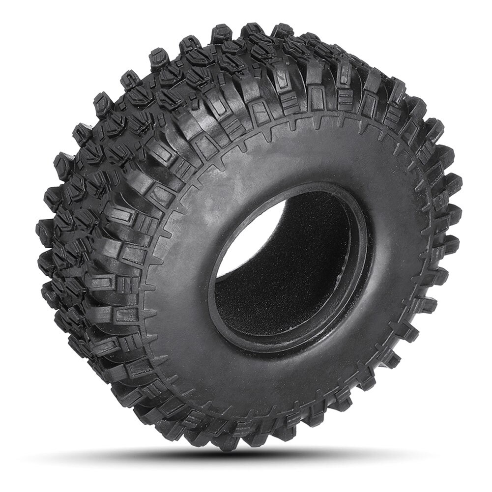 2Pcs 1.9Inch Rock Crawler Tires with Memory Foam for TRX-4 tire SCX10 90046 D90 M8617