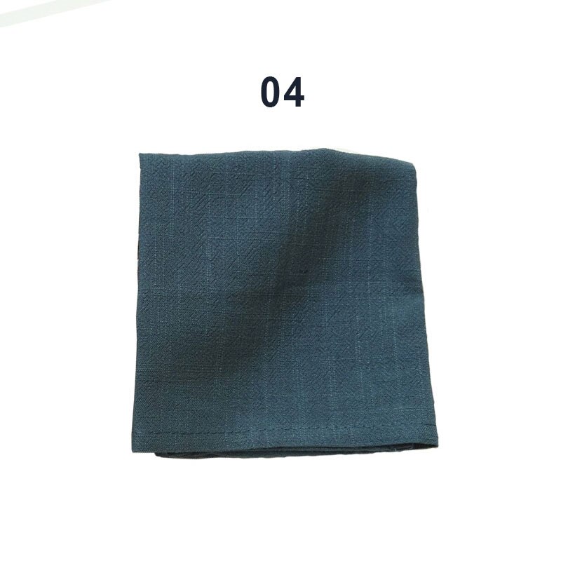 1PC Solid Color Cup Dishes Accessories Cotton Linen Napkin Clot Handkerchief Tea Towels Ceremony Bowl Teapot Cleaning Towel: 4