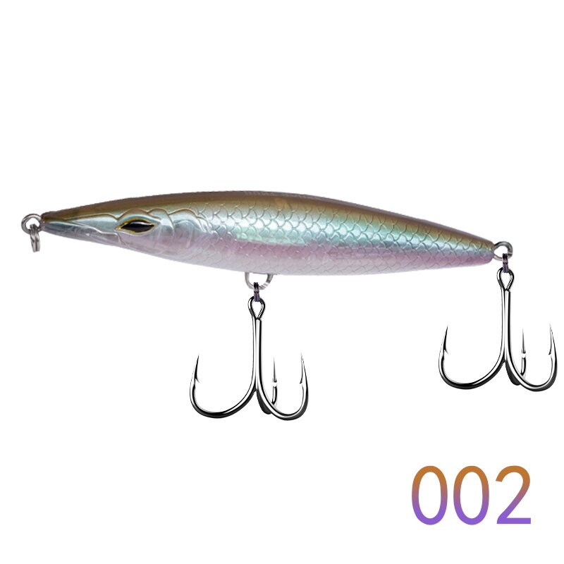 Leurre de pêche pour poissons de mer 90/110/130 mm,appâts flottants de type Wobbler, Topwater, 117, DT3002,: 002 / 130mm 26.5g