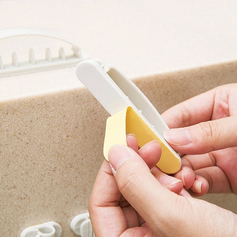 10 PCS Plastic Wire Fixing Clip Self-Adhesive Cable Winder Fixed Line Card Buckle Cable Network Cable Clamp Organizer