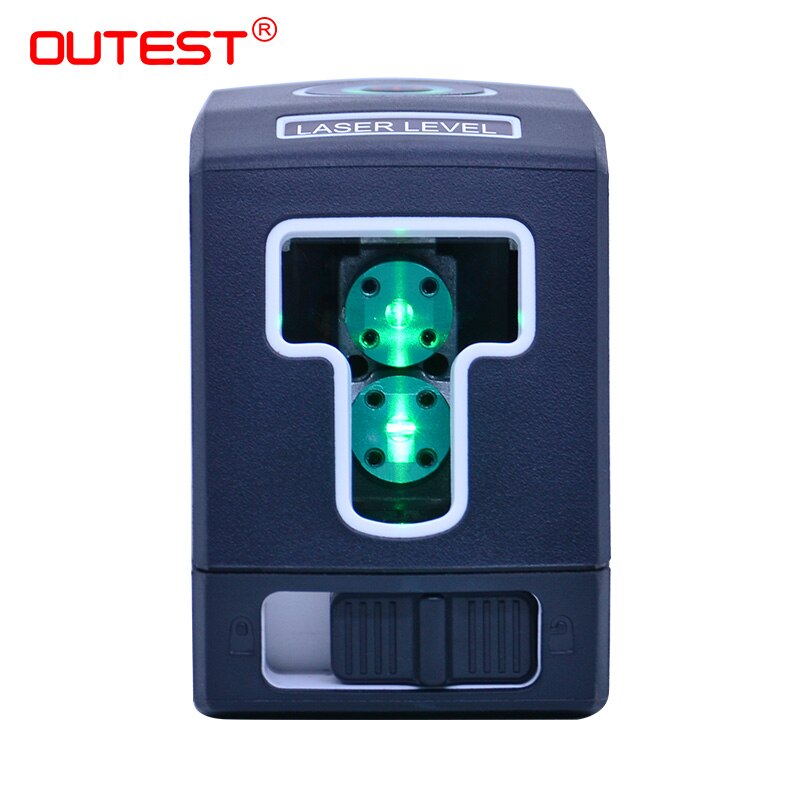OUTEST Red/Green Light Level Marker Line Projector 2 Cross Line IP54 Lazer Nivel Diagnostic Tools Leveling construction tools: Green light