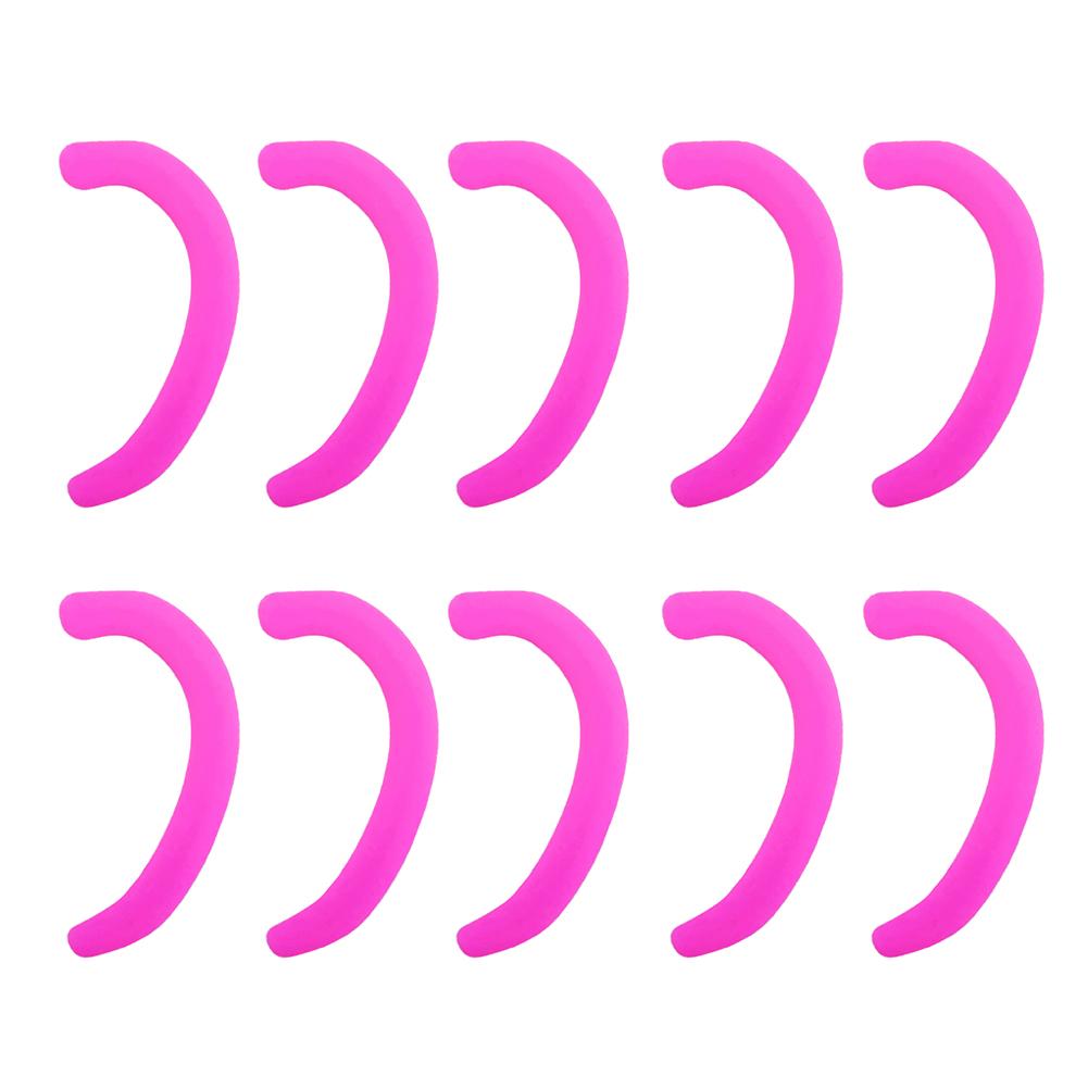 10Stck Silikon OhrbüGel Abdeckung Weichen Bequemen Ohr Schutz Haken Ohrhörer Gel Maske Zubehör Weiche OhrbüGel Abdeckung: Rosa