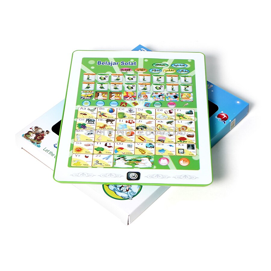 Arabic english and malay language,letters words and Quran Daily Duaas Multifunction educational learning machine,kid&#39;s toy pad
