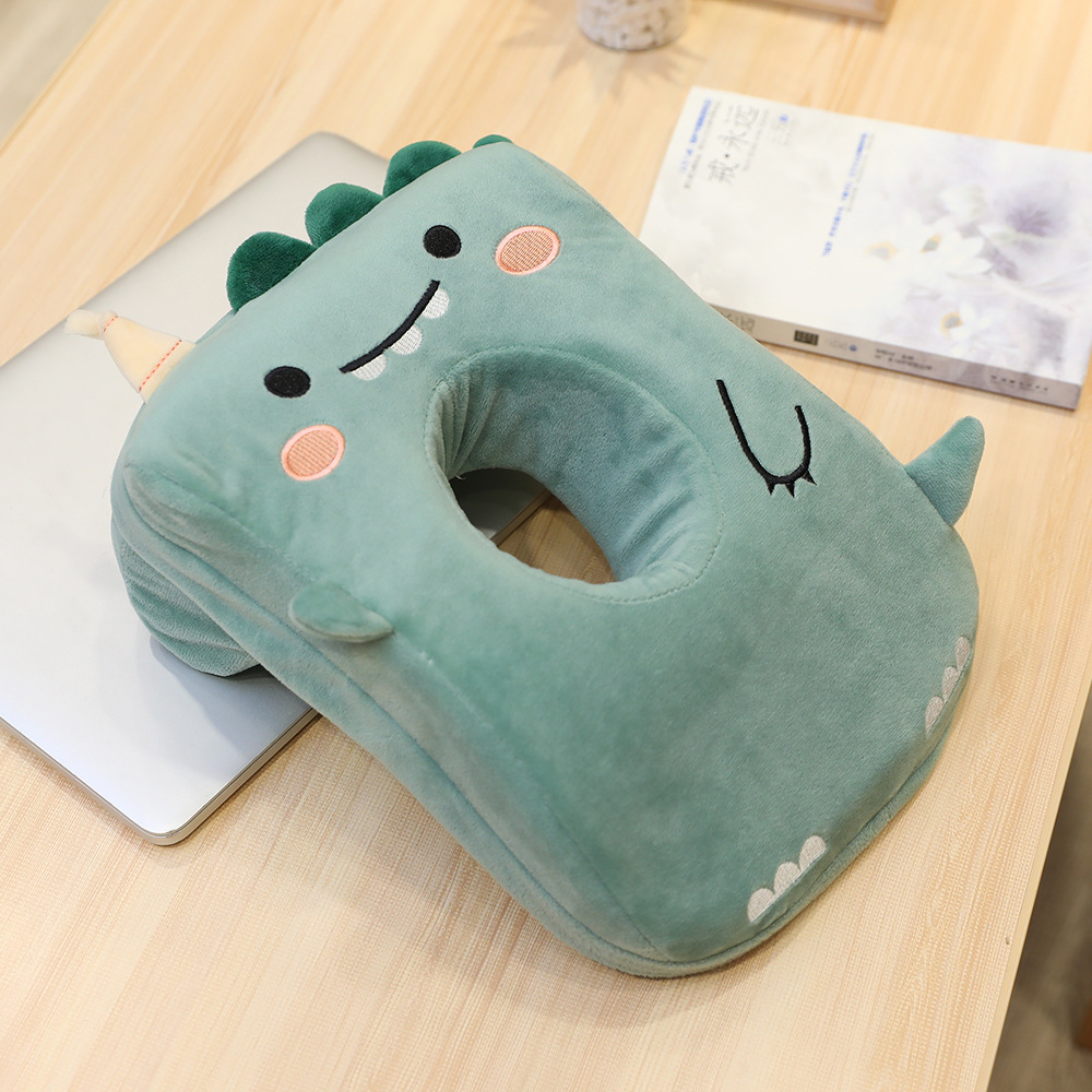 Bambini cartone animato dormire pisolino artefatto ufficio Memory Foam cuscino Siesta bambini sdraiato cuscino per dormire studente cuscino sdraiato: dinosaur