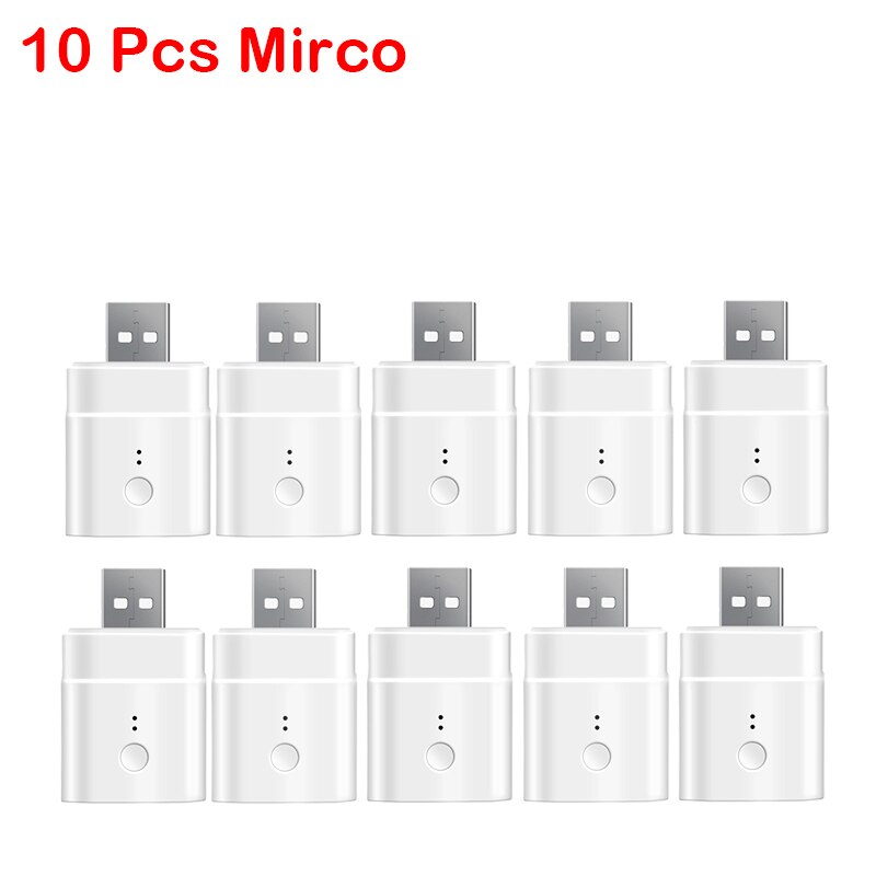 10/1Pcs SONOFF Mirco USB 5V Wireless USB Smart Adaptor Make USB Devices Smart via eWeLink APP Remote Control Alexa Google Home