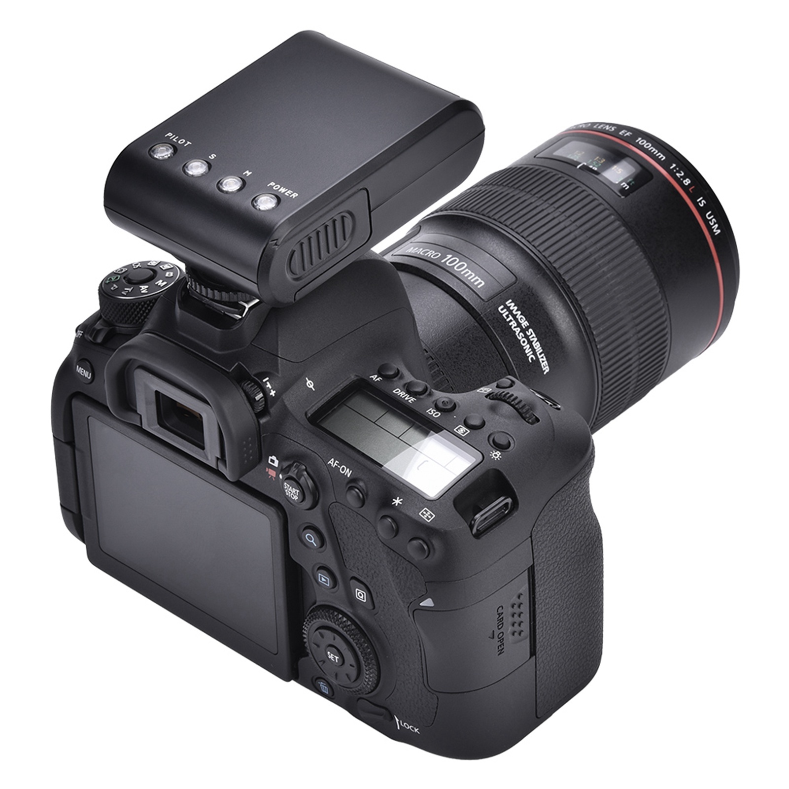 Mini tragbare digitale auf Kamera Blitzschuh halterung Taschenlampe für DSLR-Kameras