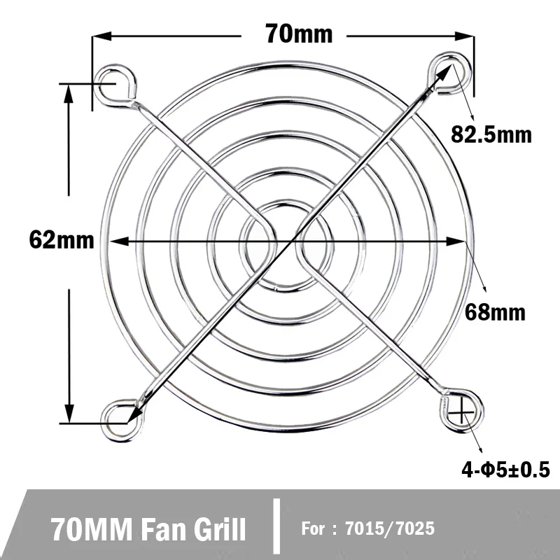 10PCS Cooling Fan Guard Metal Grill Computer Fan Grill Cover 30mm 40mm 50mm 60mm 70mm 80mm 90mm 120mm 135mm 140mm 170mm 200mm: SKY BLUE