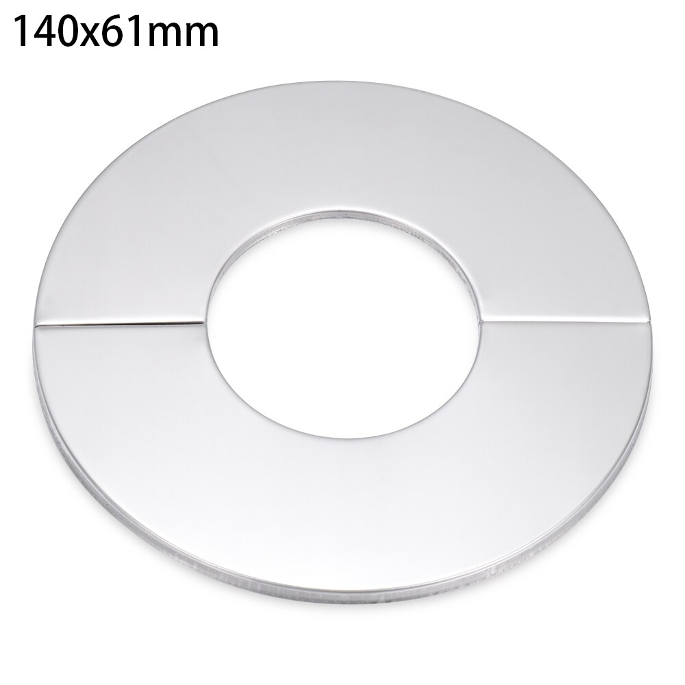 Self-Adhesive Shower Faucet Decorative Cover Stainless Steel Water Pipe Wall Covers Chrome Finish Bathroom Kitchen Accessories