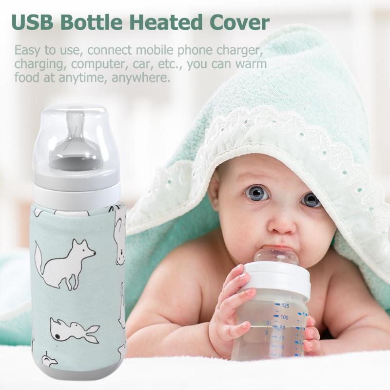 Sutteflaske mælkevarmer bærbar usb børne flaske madvarmer udendørs baby mælk fodring usb sutteflaskevarmer