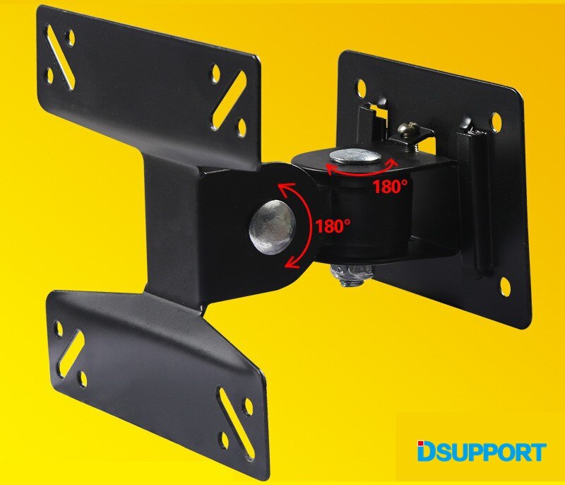 14-24 inch 180 Degree Swivel Tilt LED LCD TV Wall Mount Bracket Monitor Holder F01