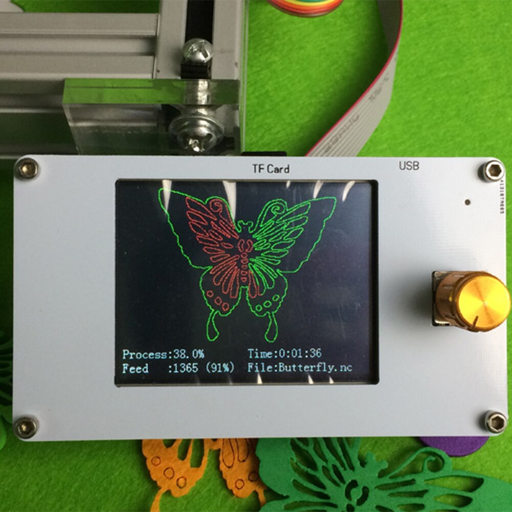 Aluminium maison bricolage réparation hors ligne contrôleur Compact Support TF carte sculpture Machine accessoires couches pratique multifonction