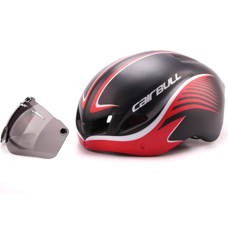 Cairbull Fietsen Helm Bril Fiets Integraal Gevormde Aerodynamische Sport Mtb Racefiets Helm Triathlon Met 1 Lens