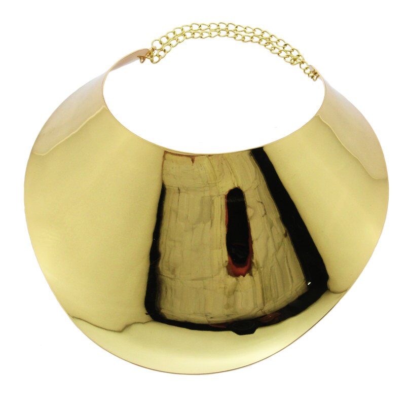 Manilai áfrica instrução colares grande liga torques para mulheres grande colar gargantilha boho design steampunk jóias 2020: 4347 Gold
