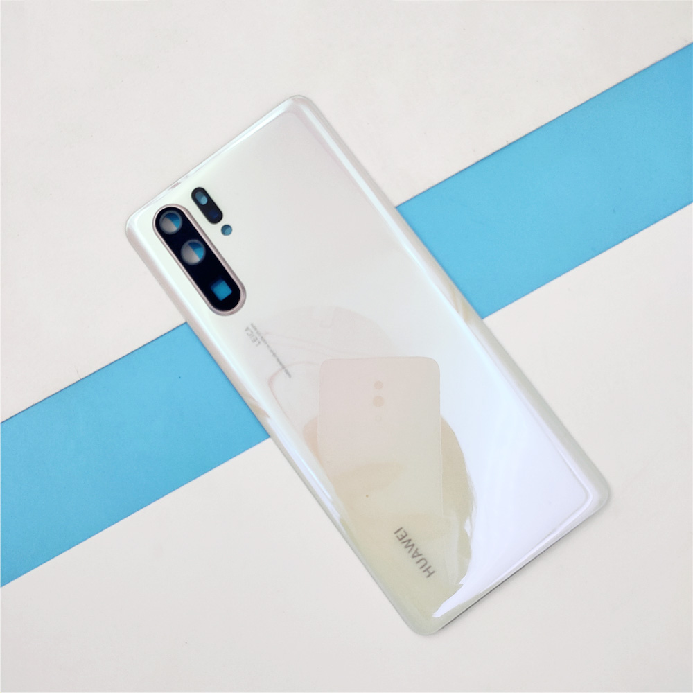 100% originale Huawei P30 Pro copribatteria pannello posteriore in vetro custodia di ricambio custodia reale per P 30 con protezione dell&#39;obiettivo della fotocamera: white P30 Pro