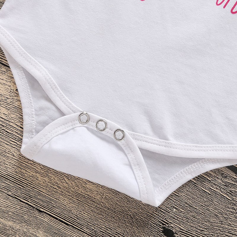 Carter Baby Girl Recien Nacido Neonato Clothes Carters Baby Boy Lucky+child Baby Girls Round neck letter printing 4-piece set