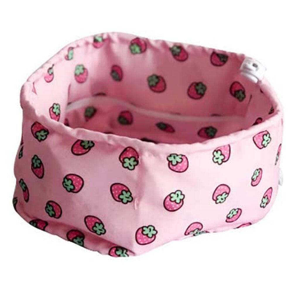 Jordbær kæledyr køle tørklæde lærred justerbar åndbar hund sommer bandana m/is taske krave hals wrap is poser kæledyr forsyninger: M