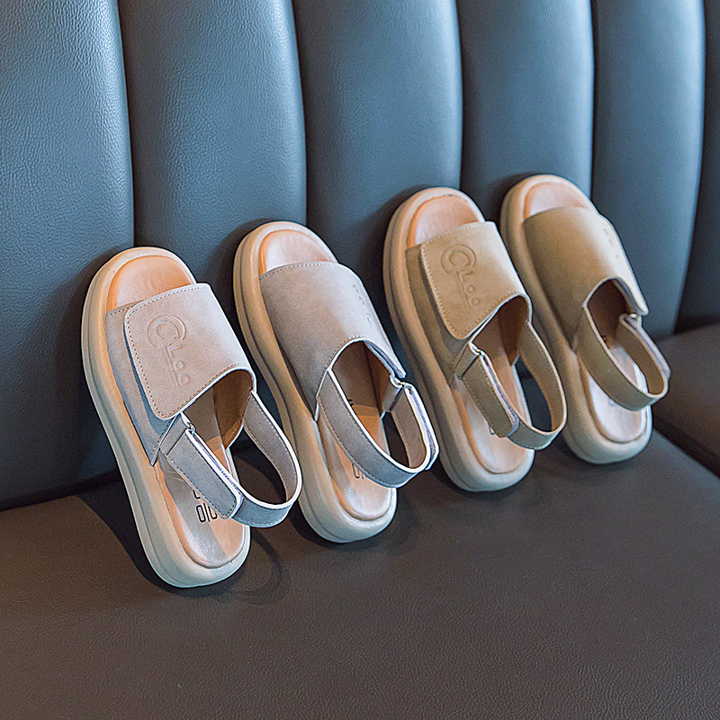 Sandalias para niños informales con punta abierta, zapatos transpirables para la escuela, cómodos, para la playa y al aire libre, talla 22-31