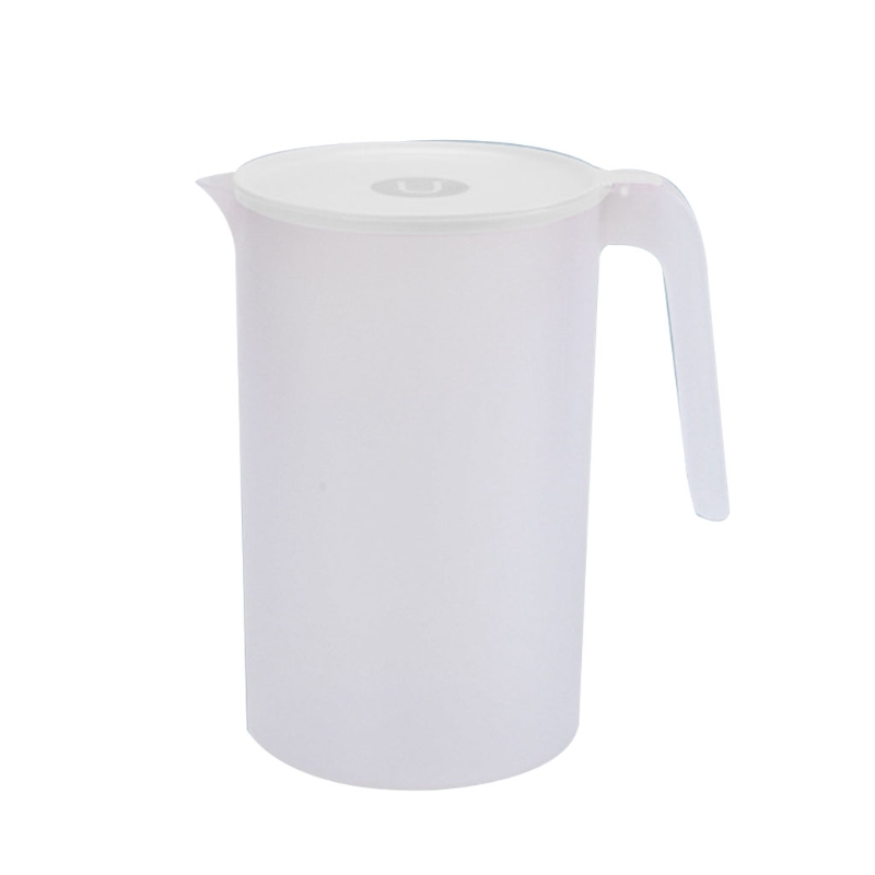 Pichet en plastique incassable D08D, résistant à la chaleur, idéal pour les boissons glacées et chaudes, Carafes écologiques, mélange de boissons, pichet à eau