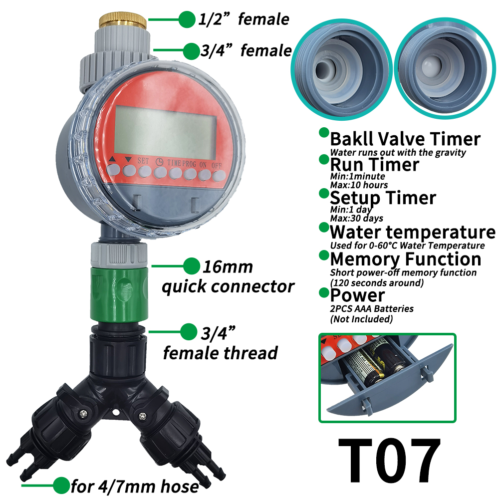 5-50M Giardino micro Irrigazione a goccia Sistema di irrigazione automatica kit controllore Timer Nebbia fai da te Raffreddamento a spruzzo per piante in vaso