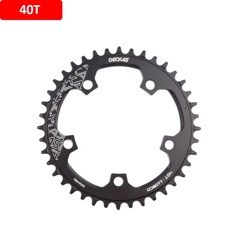 Deckas 110 bcd kettingblad fietskettingwiel voor shimano kroon rond zwart 36t 38t 40t 42t 44t 46 t 48t 50t 52t 54t fietsonderdeel